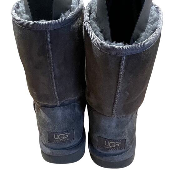UGG Classic II Genuine Shearling Lined Short Boot Grey Suede Women's Size 7 GUC - Picture 3 of 7